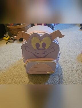 2025 Disney Parks Loungefly Pastel Collection EPCOT Figment Mini Backpack BNWT. 